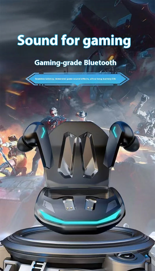 GM02 Bluetooth 5.3 Earphones Sports Headset Wireless In-Ear Gaming with Mic Dual Mode Music Headphones New